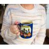 Silver Buffalo Harry Potter vs Malfoy Anime Style Ceramic Camper Mug, 20 Ounces(14oz Animated Trio Hogwarts)