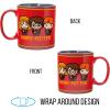 Silver Buffalo Harry Potter vs Malfoy Anime Style Ceramic Camper Mug, 20 Ounces(20oz Dots Animated Trio)