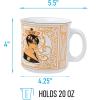 Silver Buffalo Harry Potter vs Malfoy Anime Style Ceramic Camper Mug, 20 Ounces(Harry Potter Mugs)