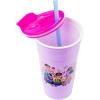 Silver Buffalo Hello Kitty Face Logo Plastic Tumbler with Lid and Straw, 32 Ounces(Disney Encanto Family)