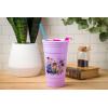 Silver Buffalo Hello Kitty Face Logo Plastic Tumbler with Lid and Straw, 32 Ounces(Disney Encanto Family)
