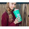Silver Buffalo Hello Kitty Face Logo Plastic Tumbler with Lid and Straw, 32 Ounces(Golden Girls Squad)