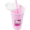 Silver Buffalo Hello Kitty Face Logo Plastic Tumbler with Lid and Straw, 32 Ounces(Hello Kitty Face Logo)