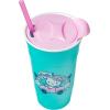 Silver Buffalo Hello Kitty Face Logo Plastic Tumbler with Lid and Straw, 32 Ounces(Hello Kitty Rainbow Car)