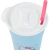 Silver Buffalo Hello Kitty Face Logo Plastic Tumbler with Lid and Straw, 32 Ounces(Hello Kitty Riding)