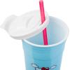 Silver Buffalo Hello Kitty Face Logo Plastic Tumbler with Lid and Straw, 32 Ounces(Hello Kitty Riding)