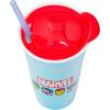 Silver Buffalo Hello Kitty Face Logo Plastic Tumbler with Lid and Straw, 32 Ounces(Marvel Comics)
