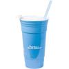 Silver Buffalo Hello Kitty Face Logo Plastic Tumbler with Lid and Straw, 32 Ounces(Parks and Recreation)