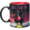 Silver Buffalo IT You’ll Float Too Balloon Heat Reveal 20oz Ceramic Mug