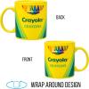 Silver Buffalo Jurassic Park Park Ranger Camper Style Ceramic Coffee Mug, 20 Ounces(20oz Crayola Crayon)