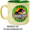Silver Buffalo Jurassic Park Park Ranger Camper Style Ceramic Coffee Mug, 20 Ounces(20oz Park Ranger)