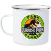 Silver Buffalo Jurassic Park Park Ranger Camper Style Ceramic Coffee Mug, 20 Ounces(21oz Jurassic Park Ranger)