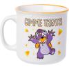Silver Buffalo Lilo and Stitch Gimmie Treats 20oz Ceramic Camper Mug(White/Multi)