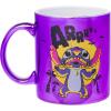 Silver Buffalo Lilo and Stitch Halloween Midnight Squiggles Electroplate 20oz Ceramic Mug