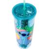 Silver Buffalo Lilo and Stitch Tropical Ohana Sitting 32oz Confetti Cold Cup