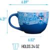 Silver Buffalo Lilo and Stitch Wavy Style Ceramic Soup Mug, 24-Ounces