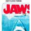 Silver Buffalo MGM The Amityville Horror “Home Sweet Home” Screen Print Plush Raschel Throw Blanket, 45″ x 60″(Jaws Movie Poster)