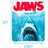 Silver Buffalo MGM The Amityville Horror “Home Sweet Home” Screen Print Plush Raschel Throw Blanket, 45″ x 60″(Jaws Movie Poster)