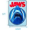 Silver Buffalo MGM The Amityville Horror “Home Sweet Home” Screen Print Plush Raschel Throw Blanket, 45″ x 60″(Jaws Need a Bigger Boat)