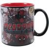 Silver Buffalo MU8234HB Marvel Deadpool Outta The Way Nerd Heat Reveal Ceramic Mug, 20-Ounces