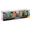 Silver Buffalo Marvel Comics Action Poses 4pc Rocks Glass Set, 9 Ounces, Multicolor, 9oz