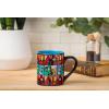 Silver Buffalo Marvel Deadpool Nerdin Since the 90s Ceramic Camper Mug, 20 Ounces(Avengers Comics Grid)