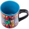 Silver Buffalo Marvel Deadpool Nerdin Since the 90s Ceramic Camper Mug, 20 Ounces(Avengers Comics Grid)