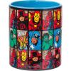 Silver Buffalo Marvel Deadpool Nerdin Since the 90s Ceramic Camper Mug, 20 Ounces(Avengers Comics Grid)