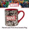 Silver Buffalo Marvel Deadpool Nerdin Since the 90s Ceramic Camper Mug, 20 Ounces(Classic Collage)