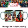 Silver Buffalo Marvel Deadpool Nerdin Since the 90s Ceramic Camper Mug, 20 Ounces(Deadpool Greetings)