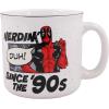 Silver Buffalo Marvel Deadpool Nerdin Since the 90s Ceramic Camper Mug, 20 Ounces(Marvel Deadpool)