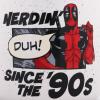 Silver Buffalo Marvel Deadpool Nerdin Since the 90s Ceramic Camper Mug, 20 Ounces(Marvel Deadpool)