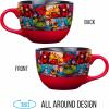 Silver Buffalo Marvel Deadpool Nerdin Since the 90s Ceramic Camper Mug, 20 Ounces(Multicolor)