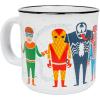 Silver Buffalo Marvel Deadpool Nerdin Since the 90s Ceramic Camper Mug, 20 Ounces(Spider-Man and Villains)