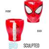 Silver Buffalo Marvel Deadpool Nerdin Since the 90s Ceramic Camper Mug, 20 Ounces(Spiderman Head and Web)