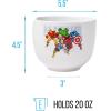 Silver Buffalo Marvel Retro Group Avengers Featuring Captain America, Hulk, Thor, and Iron Man Ceramic Ramen Bowl with Chopsticks, 20 Ounces