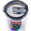Silver Buffalo Marvel Spiderman Double Wall Travel Tumbler with Slide Close Lid, 20 Ounces(Retro Marvel Comics Avengers)