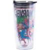 Silver Buffalo Marvel Spiderman Double Wall Travel Tumbler with Slide Close Lid, 20 Ounces(Retro Marvel Comics Avengers)