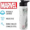 Silver Buffalo Marvel Spiderman Stainless Steel Water Bottle, 25 Ounces