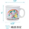 Silver Buffalo My Little Pony Friends 4-Ever Forever Featuring Sunlight, Windy, and Skydancer Ceramic Camper Mug 20 Ounces