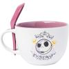 Silver Buffalo Nightmare Before Christmas Hail Pumpkin King 24oz Ceramic Soup Mug with Spoon(Nightmare Before Christmas)