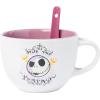 Silver Buffalo Nightmare Before Christmas Hail Pumpkin King 24oz Ceramic Soup Mug with Spoon(Nightmare Before Christmas)