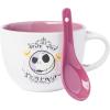 Silver Buffalo Nightmare Before Christmas Hail Pumpkin King 24oz Ceramic Soup Mug with Spoon(Nightmare Before Christmas)