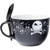 Silver Buffalo Nightmare Before Christmas Jack Cross Bones Boxed 24oz Ceramic Soup Mug with Spoon