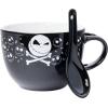 Silver Buffalo Nightmare Before Christmas Jack Cross Bones Boxed 24oz Ceramic Soup Mug with Spoon