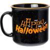 Silver Buffalo Peanuts Halloween Characters 20oz Ceramic Camper Mug(Black/Multi)