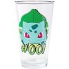 Silver Buffalo Pokemon Original Starters Feautirng Charmander, Squirtle, Bulbasaur, and Pikachu 4 Pack Pint Glass Set, 16 Ounces(Pokemon Original Starters)