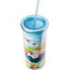 Silver Buffalo Pokemon Snorlax, Pikachu, Eevee, Charmander, Rowlet, Ribombee, Torchic, Hoppip, Pachirisu, Squirtle, Bulbasaur, Scorbunny, Petilil Plastic Tall Cold Cup with Lid And Straw, 20 Ounces