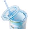 Silver Buffalo Pokemon Snorlax, Pikachu, Eevee, Charmander, Rowlet, Ribombee, Torchic, Hoppip, Pachirisu, Squirtle, Bulbasaur, Scorbunny, Petilil Plastic Tall Cold Cup with Lid And Straw, 20 Ounces