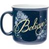 Silver Buffalo Polar Express Christmas Train Winter Holiday Snowflakes Believe Ceramic Camper Mug 20 Ounces(20 Ounces)